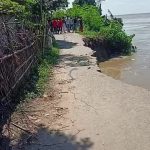 লালগোলার নদী ভাঙন: গৃহহীন বহু পরিবার পদ্মাগর্ভে তলিয়ে গেল বিএসএফ-এর রাস্তা