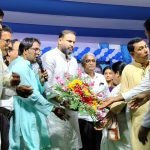 লালগোলায় বিজয়া সম্মিলনীতে সাংসদ ইউসুফ পাঠান