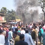 এসআইআর নোটিশ ঘিরে উত্তাল মাটিয়া, দিনভর টাকি রোড অবরোধ