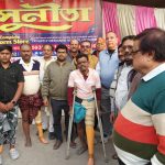 রক্তদান ও প্রতিবন্ধীদের কৃত্রিম অঙ্গ প্রতঙ্গ বিতরণ শিবির সুনীতা উদ্যোগে