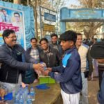 মাধ্যমিক পরীক্ষার্থীদের পাশে চেয়ারম্যান বিক্রমজিৎ চট্টোপাধ্যায়